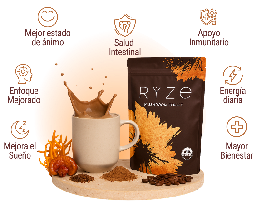 "RYZE EL CAFE QUE TE CUIDA" ✨Despierta tu Mente. 🔥"Potencia tu Vida"