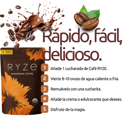 "RYZE EL CAFE QUE TE CUIDA"  ✨Despierta tu Mente.        🔥"Potencia tu Vida"