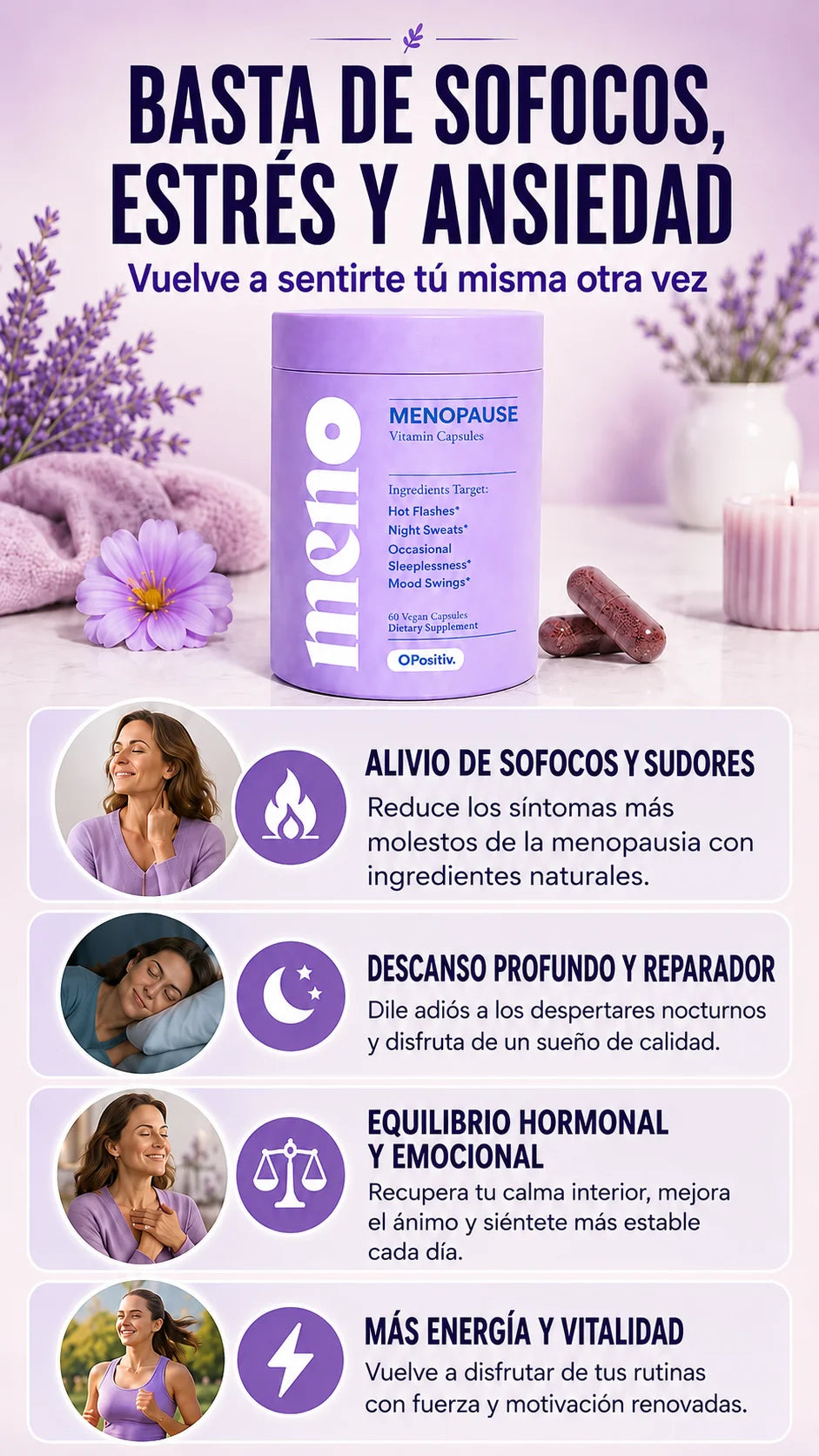 MENOS Menopausia · Vuelve a Sentirte Tú Misma